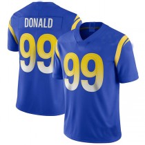 LA.Rams #99 Aaron Donald Royal Vapor Limited Jersey Stitched American Football Jersey