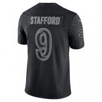 LA.Rams #9 Matthew Stafford Black RFLCTV Limited Jersey Stitched American Football Jersey