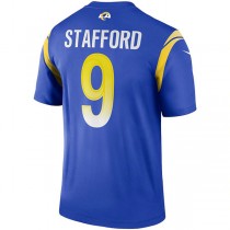 LA.Rams #9 Matthew Stafford Royal Legend Jersey Stitched American Football Jerseys