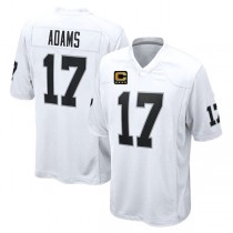 LV.Raiders #17 Davante Adams 2022 White Game Jersey Stitched American Football Jerseys with C patch