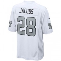 LV.Raiders #28 Josh Jacobs White Alternate Game Jersey Stitched American Football Jerseys