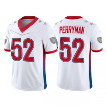 LV.Raiders #52 Denzel Perryman 2022 White AFC Pro Bowl Stitched Jersey American Football Jerseys