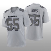 LV.Raiders #55 Chandler Jones Gray Atmosphere Game Jersey Stitched American Football Jerseys