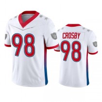 LV.Raiders #98 Maxx Crosby 2022 White Pro Bowl Stitched Jersey American Football Jerseys