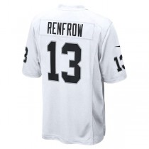 LV. Raiders #13 Hunter Renfrow White Game Player Jersey Stitched American Football Jerseys