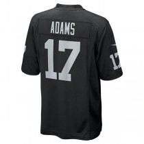 LV. Raiders #17 Davante Adams Black Game Jersey Stitched American Football Jerseys