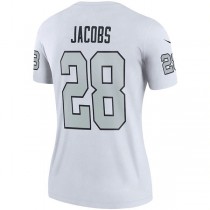 LV. Raiders #28 Josh Jacobs White Color Rush Legend Player Jersey Stitched American Football Jerseys