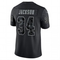 LV. Raiders #34 Bo Jackson Black Retired Player RFLCTV Limited Jersey Stitched American Football Jerseys