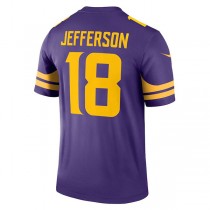 MN.Vikings #18 Justin Jefferson Purple Alternate Legend Jersey Stitched American Football Jerseys