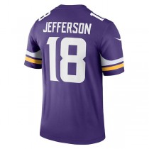 MN.Vikings #18 Justin Jefferson Purple Legend Jersey Stitched American Football Jerseys