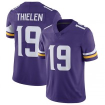 MN.Vikings #19 Adam Thielen Purple Vapor Untouchable Limited Jersey Stitched American Football Jerseys