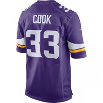 MN.Vikings #33 Dalvin Cook Purple Game Jersey Limited Jersey Stitched American Football Jerseys