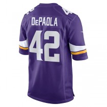 MN.Vikings #42 Andrew DePaola Purple Game Jersey Stitched American Football Jerseys