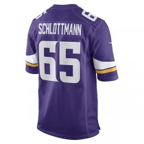 MN.Vikings #65 Austin Schlottmann Purple Game Player Jersey Stitched American Football Jerseys