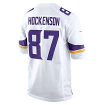 MN.Vikings #87 T.J. Hockenson White Game Player Jersey Stitched American Football Jerseys