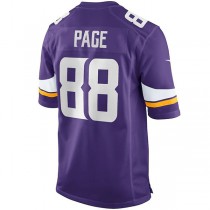 MN.Vikings #88 Alan Page Purple Game Retired Player Jersey Stitched American Football Jerseys