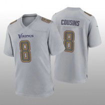 MN.Vikings #8 Kirk Cousins Gray Atmosphere Game Jersey Stitched American Football Jerseys
