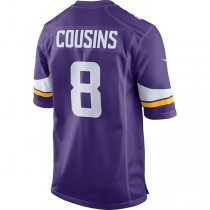MN.Vikings #8 Kirk Cousins Purple Game Jersey Stitched American Football Jerseys