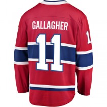 M.Canadiens #11 Brendan Gallagher Fanatics Branded Breakaway Player Jersey Red Stitched American Hockey Jerseys