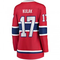 M.Canadiens #17 Brett Kulak Fanatics Branded Home Breakaway Player Jersey Red Stitched American Hockey Jerseys