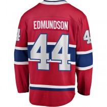 M.Canadiens #44 Joel Edmundson Fanatics Branded Breakaway Player Jersey Red Stitched American Hockey Jerseys