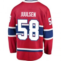 M.Canadiens #58 Noah Juulsen Fanatics Branded Breakaway Player Jersey Jersey Red Stitched American Hockey Jerseys