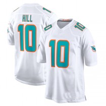 M.Dolphins #10 Tyreek Hill White Game Jersey Stitched American Football Jerseys