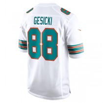 M.Dolphins #88 Mike Gesicki White Alternate Game Jersey Stitched American Football Jerseys