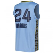 M.Grizzlies #24 Dillon Brooks Fanatics Branded 2022-23 Fast Break Replica Player Jersey - Statement Edition Light Blue Stitched American Basketball Jersey
