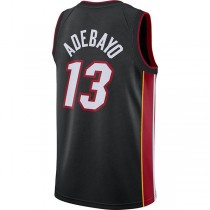 M.Heat #13 Bam Adebayo 2021-22 Swingman Jersey Icon Edition Black Stitched American Basketball Jersey