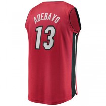 M.Heat #13 Bam Adebayo Fanatics Branded Fast Break Replica Player Jersey - Statement Edition Red Stitched American Basketball Jersey