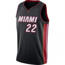 M.Heat #22 Jimmy Butler 2020-21 Swingman Jersey Icon Edition Black Stitched American Basketball Jersey