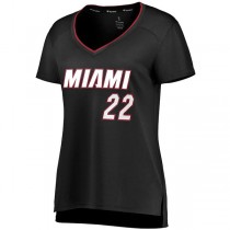 M.Heat #22 Jimmy Butler Fanatics Branded Women's Fast Break Replica Jersey Icon Edition Black Stitched American Basketball Jersey