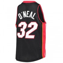 M.Heat #32 Shaquille O'Neal Mitchell & Ness Big & Tall 2005-06 Hardwood Classics Swingman Jersey Black Stitched American Basketball Jersey