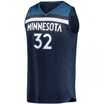 M.Timberwolves #32 Karl-Anthony Towns Fanatics Branded Fast Break Replica Player Jersey Icon Edition Navy Stitched American Basketball Jersey
