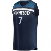 M.Timberwolves #7 Wendell Moore Jr. Fanatics Branded 2022 Draft First Round Pick Fast Break Replica Player Jersey Icon Edition Navy Stitched American Basketball Jersey