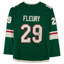 M.Wild #29 Marc-Andre Fleury Fanatics Authentic Autographed Fanatics Breakaway Jersey Green Stitched American Hockey Jerseys
