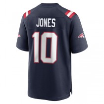 NE.Patriots #10 Mac Jones Navy Player Game Jersey Stitched American Football Jerseys