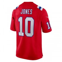 NE.Patriots #10 Mac Jones Red Game Jersey Stitched American Football Jerseys