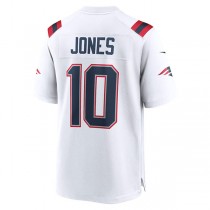 NE.Patriots #10 Mac Jones White Player Game Jersey Stitched American Football Jerseys
