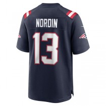 NE.Patriots #13 Quinn Nordin Navy Game Player Jersey Stitched American Football Jerseys