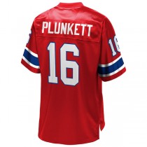 NE.Patriots #16 Jim Plunkett Pro Line Red Retired Player Jersey Stitched American Football Jerseys