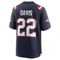 NE.Patriots #22 Cody Davis Navy Game Jersey Stitched American Football Jerseys