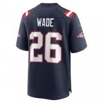 NE.Patriots #26 Shaun Wade Navy Game Jersey Stitched American Football Jerseys