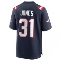 NE.Patriots #31 Jonathan Jones Navy Game Jersey Stitched American Football Jerseys