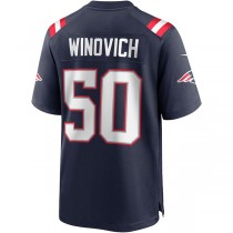 NE.Patriots #50 Chase Winovich Navy Game Player Jersey Stitched American Football Jerseys