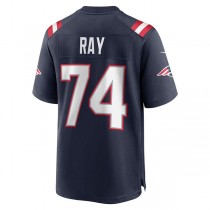 NE.Patriots #74 LaBryan Ray Navy Game Player Jersey Stitched American Football Jerseys