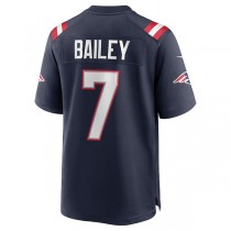 NE.Patriots #7 Jake Bailey Navy Game Jersey Stitched American Football Jerseys