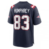 NE.Patriots #83 Lil'Jordan Humphrey Navy Game Player Jersey Stitched American Football Jerseys