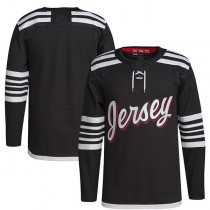NJ.Devils 2021-22 Alternate Primegreen Authentic Pro Jersey Black Stitched American Hockey Jerseys